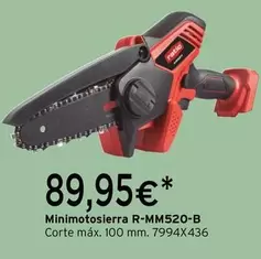 Oferta de Ratio - Minimotosierra R-MM520-B por 89,95€ en Cadena88