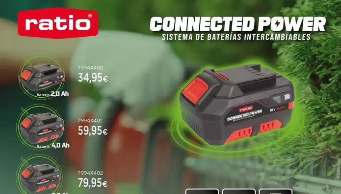 Oferta de Ratio - Connected Power por 34,95€ en Cadena88