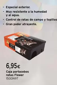 Oferta de Control - Caja Portacebos Ratas Flower por 6,95€ en Cadena88