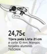 Oferta de Lista - Tijera Poda  21 Cm por 24,75€ en Cadena88