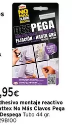 Oferta de Pattex - Adhesivo Montaje Reactivo No Mas Clavos Pega Y Despega por 7,95€ en Cadena88