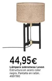 Oferta de Lámpara Sobremesa Levon  por 44,95€ en Cadena88