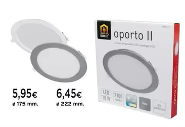 Oferta de Duolec - Downlight Empotrable LED Oporto II por 5,95€ en Cadena88