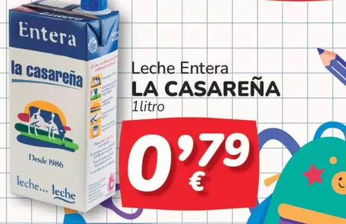 Oferta de La Casareña - Leche Entera por 0,79€ en Supermercados Codi