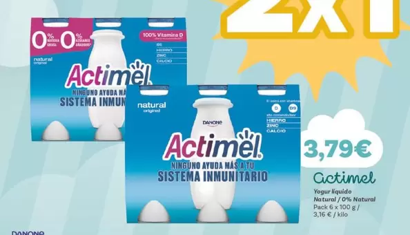 Oferta de Danone - Yogurt Activmel por 3,79€ en Supermercados Codi