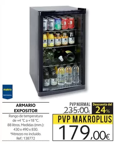 Oferta de Makro - Armario Expositor por 179€ en Makro