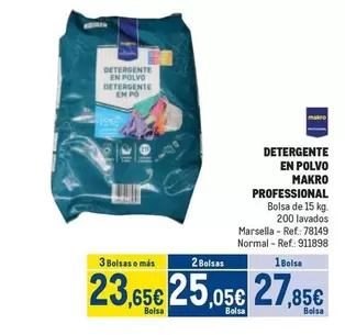 Oferta de Makro - Makro Professional - Detergente En Polvo por 27,85€ en Makro