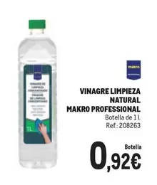 Oferta de Makro - Vinagre Limpieza Natural por 0,92€ en Makro