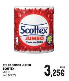 Oferta de Scottex - Rollo Cocina Jumbo por 3,25€ en Makro