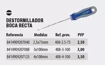 Oferta de Destornillador Boca Recta por 2,5€ en YMÁS