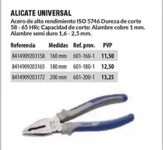 Oferta de Alicate Universal por 11,5€ en YMÁS