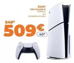 Oferta de Sony - Ps5 Chasis D por 509€ en Pascual Martí