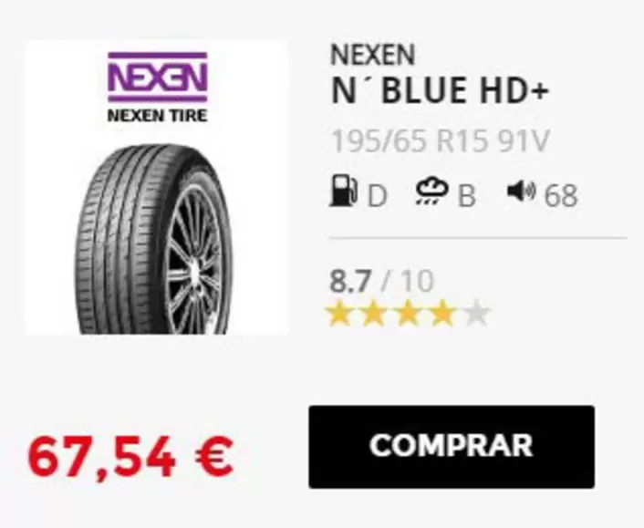 Oferta de Nexen - N' Blue Hd+ por 67,54€ en BlackTire