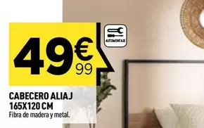 Oferta de Aliaj - Cabecero 165x120 Cm por 49,99€ en Rocasa