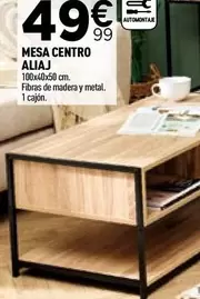 Oferta de Mesa Centro Aliaj por 49,99€ en Rocasa