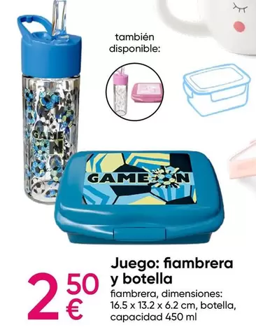 Oferta de Gamer - Juego: Fiambrera Y Botella por 2,5€ en Pepco