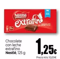 Oferta de Nestlé - Chocolate Con Leche Extrafino por 1,25€ en UDACO