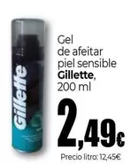 Oferta de Gillette - Gel De Afeitar Piel Sensible por 2,49€ en Unide Supermercados