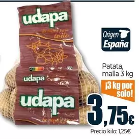 Oferta de Patata por 3,75€ en Unide Supermercados