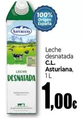 Oferta de Central Lechera Asturiana - Leche Desnatada por 1€ en Unide Supermercados