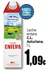 Oferta de Central Lechera Asturiana - Leche Entera por 1,09€ en Unide Supermercados