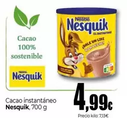 Oferta de Nesquik - Cacao Instantaneo por 4,99€ en Unide Supermercados