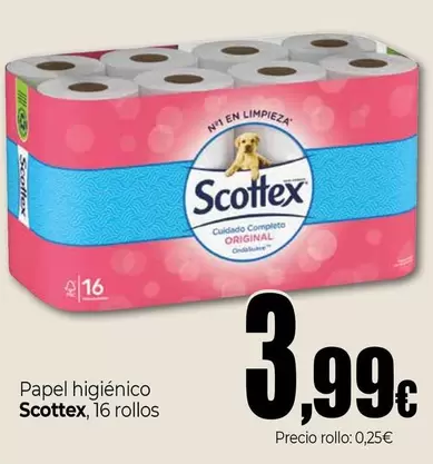 Oferta de Scottex - Papel Higiénico por 3,99€ en Unide Supermercados