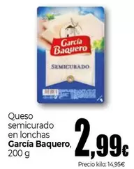 Oferta de García Baquero - Queso Semicurado En Lonchas por 2,99€ en Unide Market