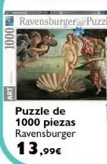 Oferta de Ravensburger - Puzzle De 1000 Piezas por 13,99€ en Milbby