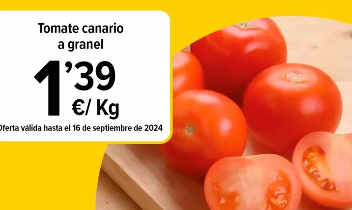 Oferta de Tomate Canario A Granel por 1,39€ en Cash Fresh