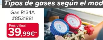 Oferta de Tipos De Gases Según El Mod. por 39,99€ en Costco