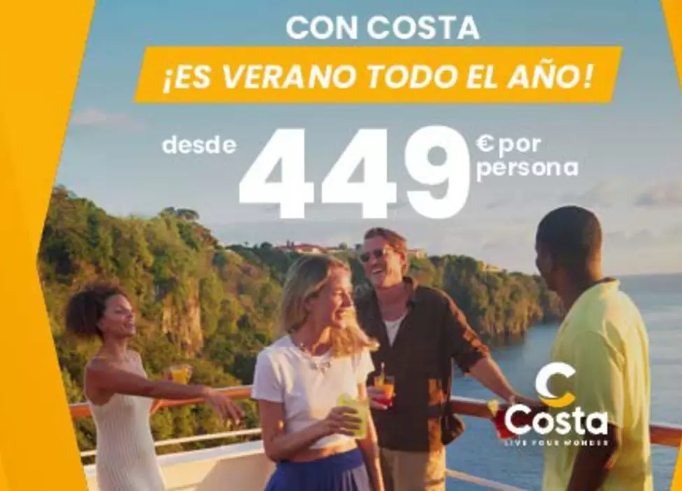 Oferta de Costa - Con por 449€ en Carrefour Viajes