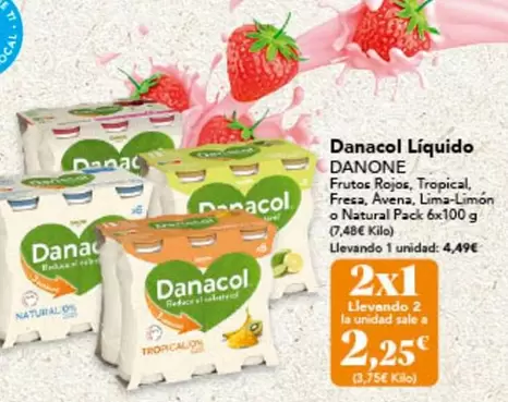 Oferta de Danone - Danacol Liquido por 4,49€ en Gadis