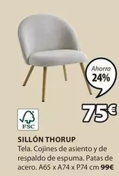 Oferta de Sillón Thorup por 75€ en JYSK