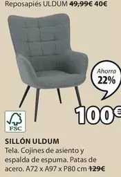 Oferta de Sillon Uldum por 100€ en JYSK