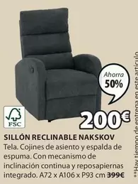 Oferta de Sillon Reclinable Nakskov por 200€ en JYSK