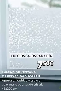 Oferta de Cristal - Lámina De Ventana De Privacidad Fossen por 7,5€ en JYSK