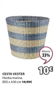 Oferta de Marina - Cesta Vester por 10€ en JYSK