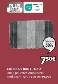 Oferta de TEX - Tobo - Catifa De Bany por 7,5€ en JYSK