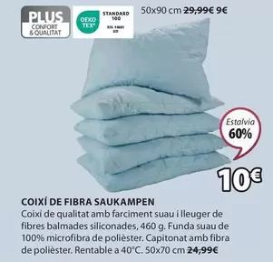 Oferta de TEX - Coixi De Fibra Saukampen por 10€ en JYSK