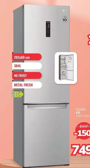 Oferta de LG - Combi por 749€ en Mi electro