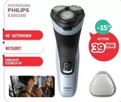 Oferta de Philips - Afeitadora 3003/00 por 39,9€ en Mi electro