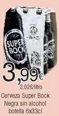 Oferta de Super Bock - Cerveza Negra Sin Alcohol Botella por 3,99€ en Froiz