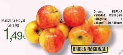 Oferta de Royal - Manzana  Gala por 1,49€ en Froiz