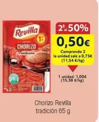 Oferta de Revilla - Chorizo por 1€ en Froiz