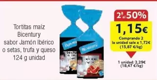 Oferta de Bicentury - Tortitas Maiz por 1,72€ en Froiz