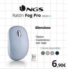 Oferta de NGS - Raton Fog Pro por 6,9€ en Ecomputer