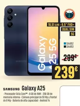 Oferta de Ram - Samsung - Galaxy A25 por 239€ en App Informática