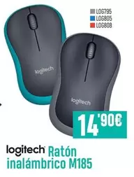 Oferta de Logitech - Ratón Inalambrico M185 por 14,9€ en App Informática