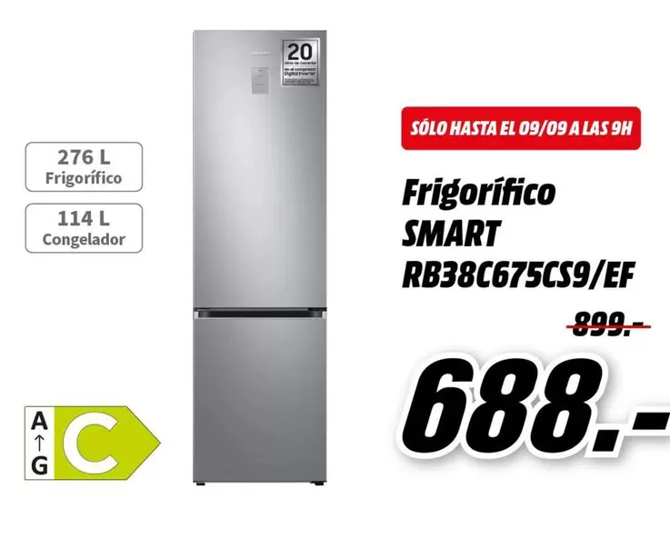 Oferta de Inverter - Smart - Frigorífico Rb38c675cs9/ef por 688€ en MediaMarkt